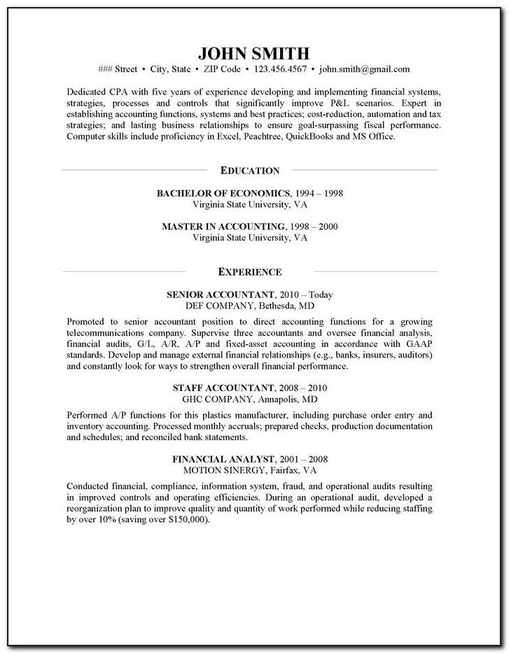 Resume Templates For Construction Work