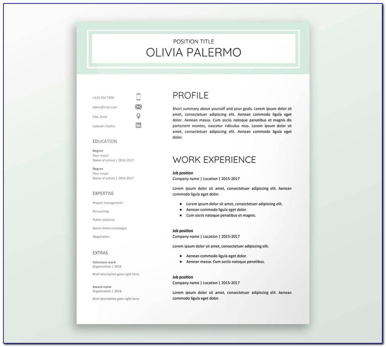 Resume Templates For Doctors