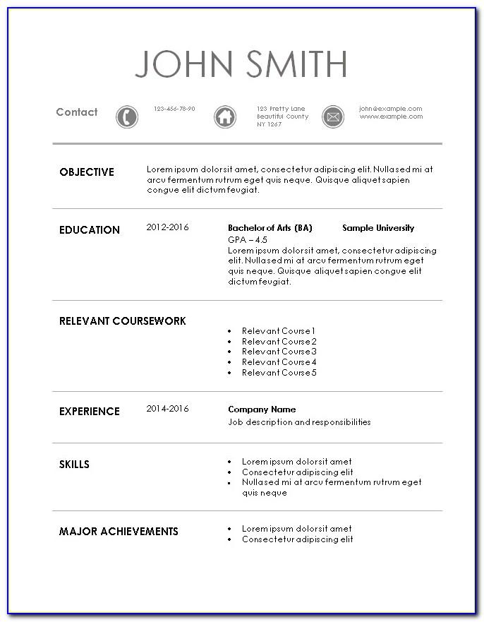 Resume Templates For Industrial Electrician