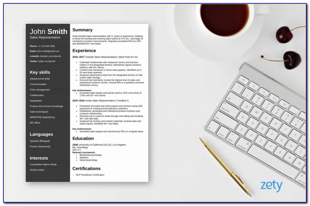 Resume Templates For Mac Word