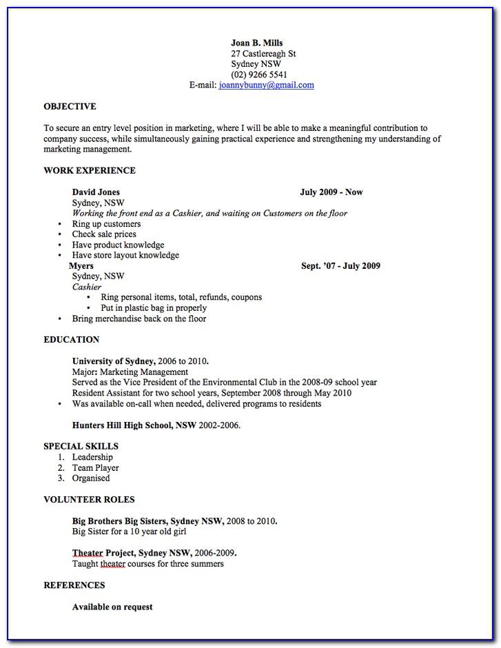 Resume Templates For Microsoft Word 2016