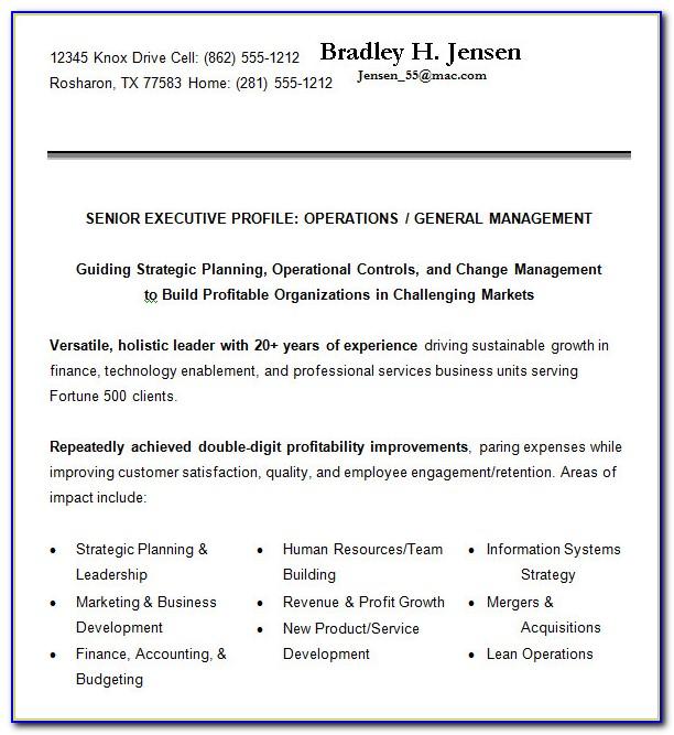 Resume Templates For Retail Sales Position