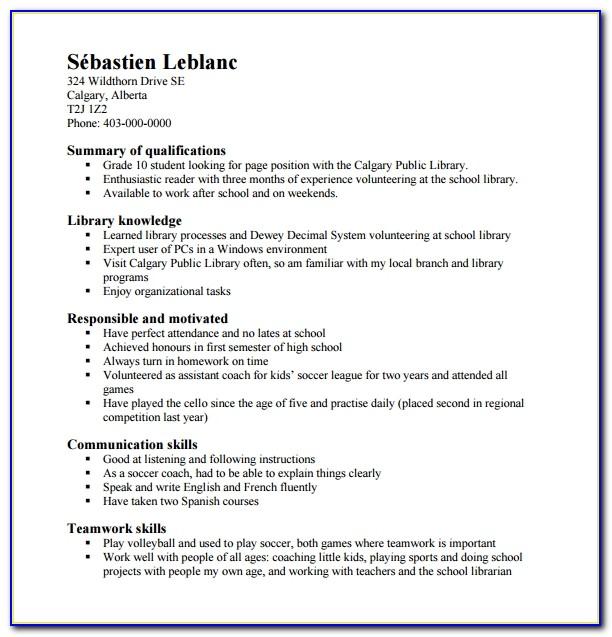 Resume Templates For Stay At Home Mom Going Back To Work