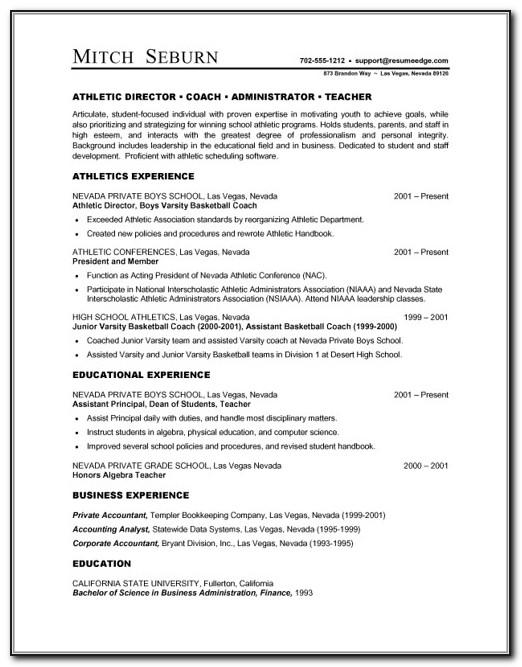 Resume Templates For Word Free