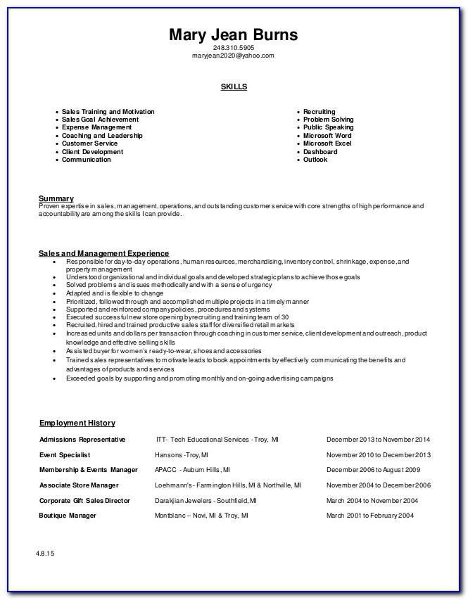 Sample Resume For Experienced Executive Assistant
