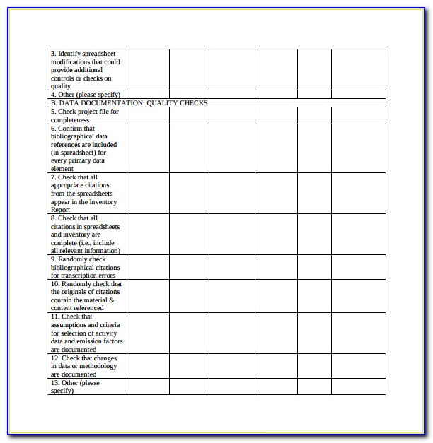 Free Mortgage Quality Control Plan Template