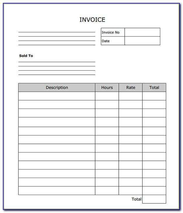 Free Printable Invoice Template Online