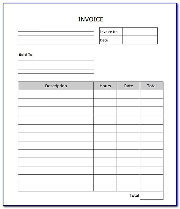 Free Printable Invoice Templates Uk