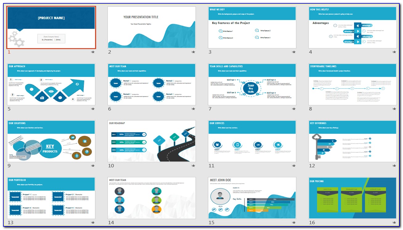 Free Project Management Ppt Templates