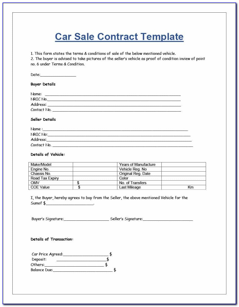 Free Sale And Purchase Agreement Template Nz