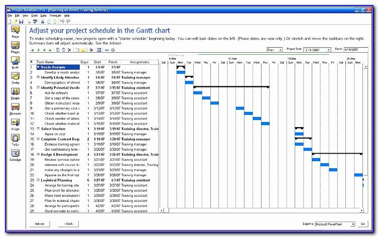 Gantt Project Planner Template Excel 2013
