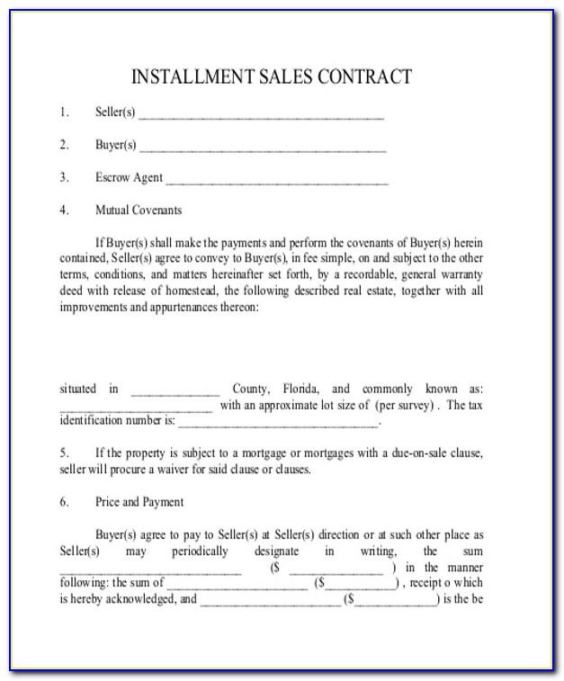 Home Sales Contract Example