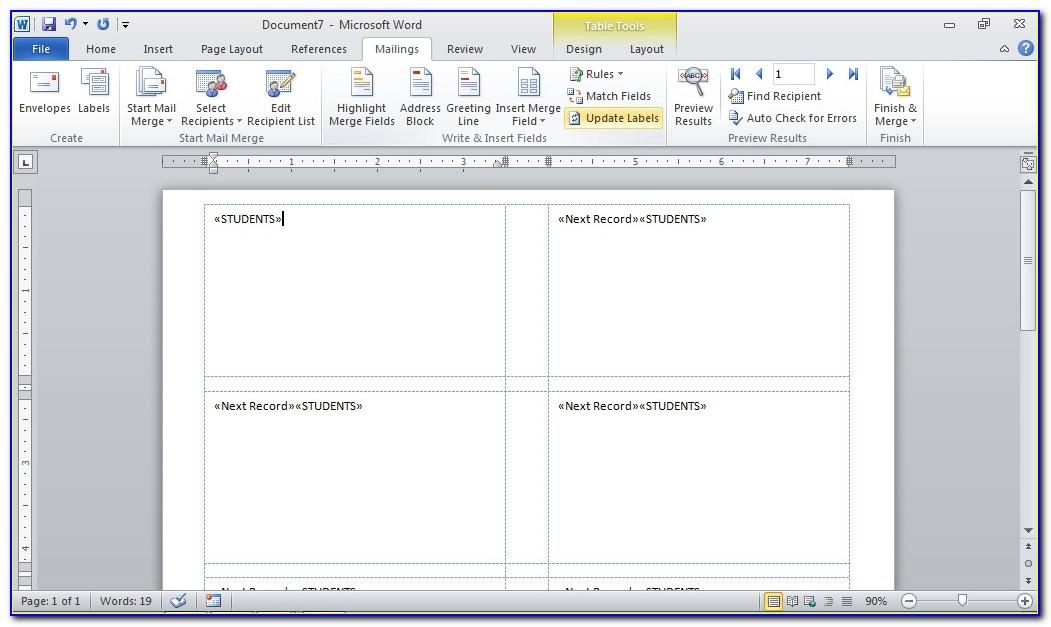 How To Set Up Printing Labels In Microsoft Word 2010