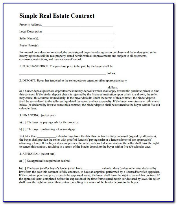 Missouri Real Estate Contract Template