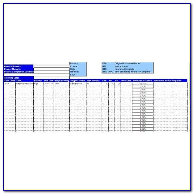 Multiple Project Tracking Templates Excel