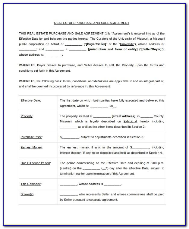 Personal Property Sales Contract Template