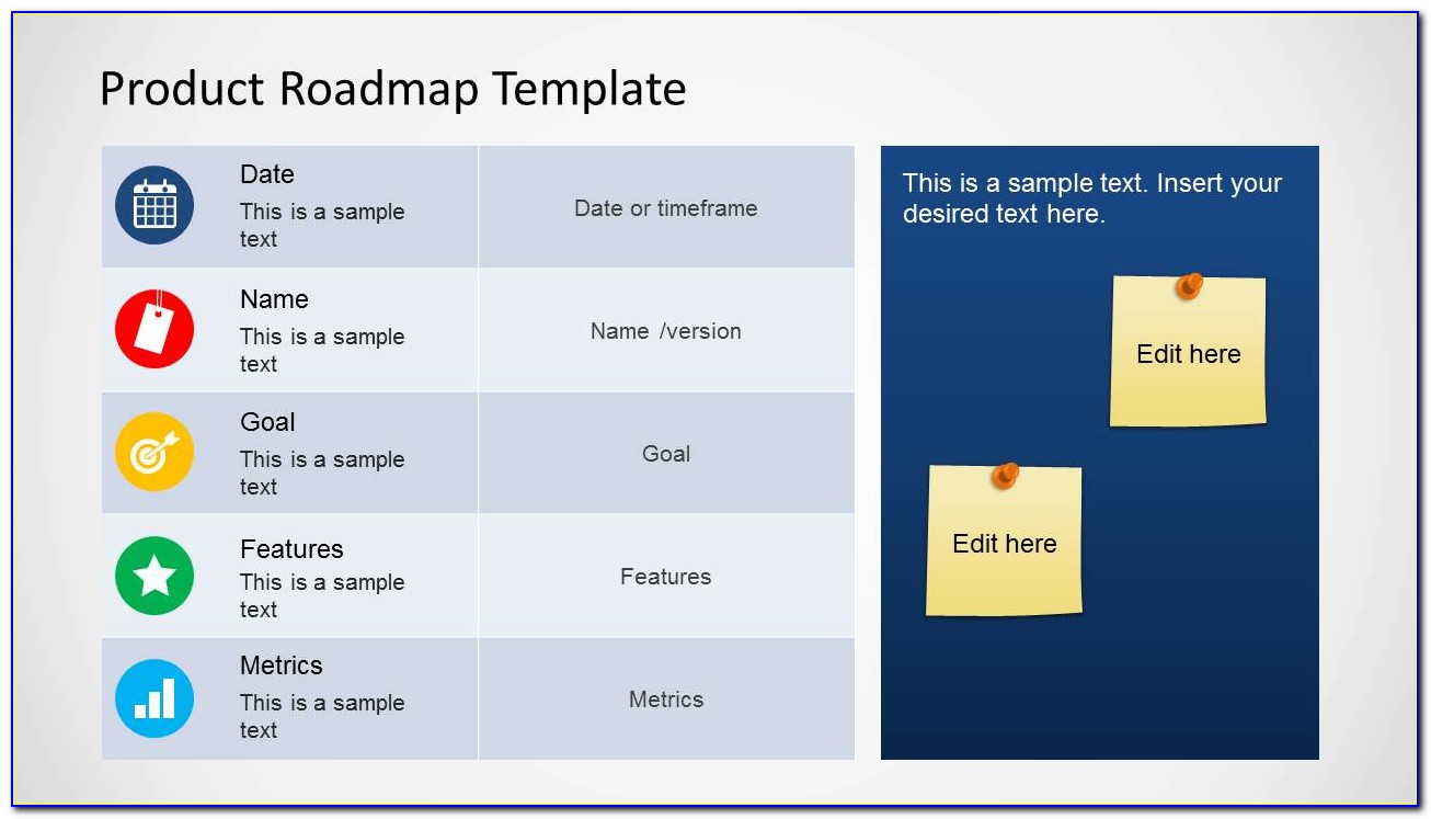 Powerpoint Product Roadmap Templates