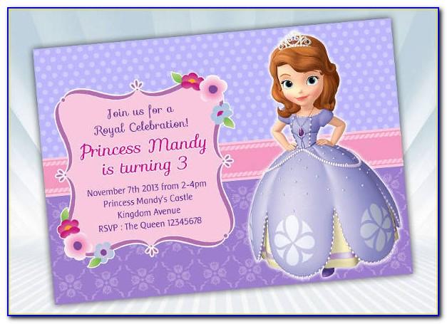 Princess Sofia Invitation Template