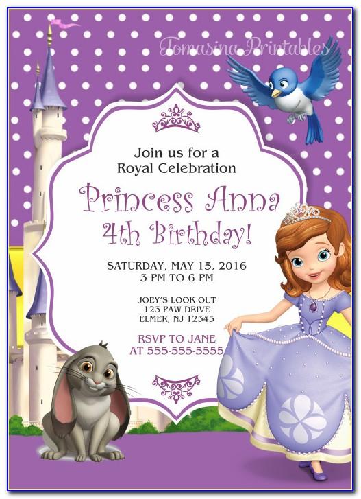 Princess Tiana Invitation Template