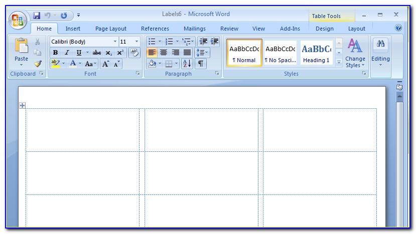 Print File Labels Microsoft Word