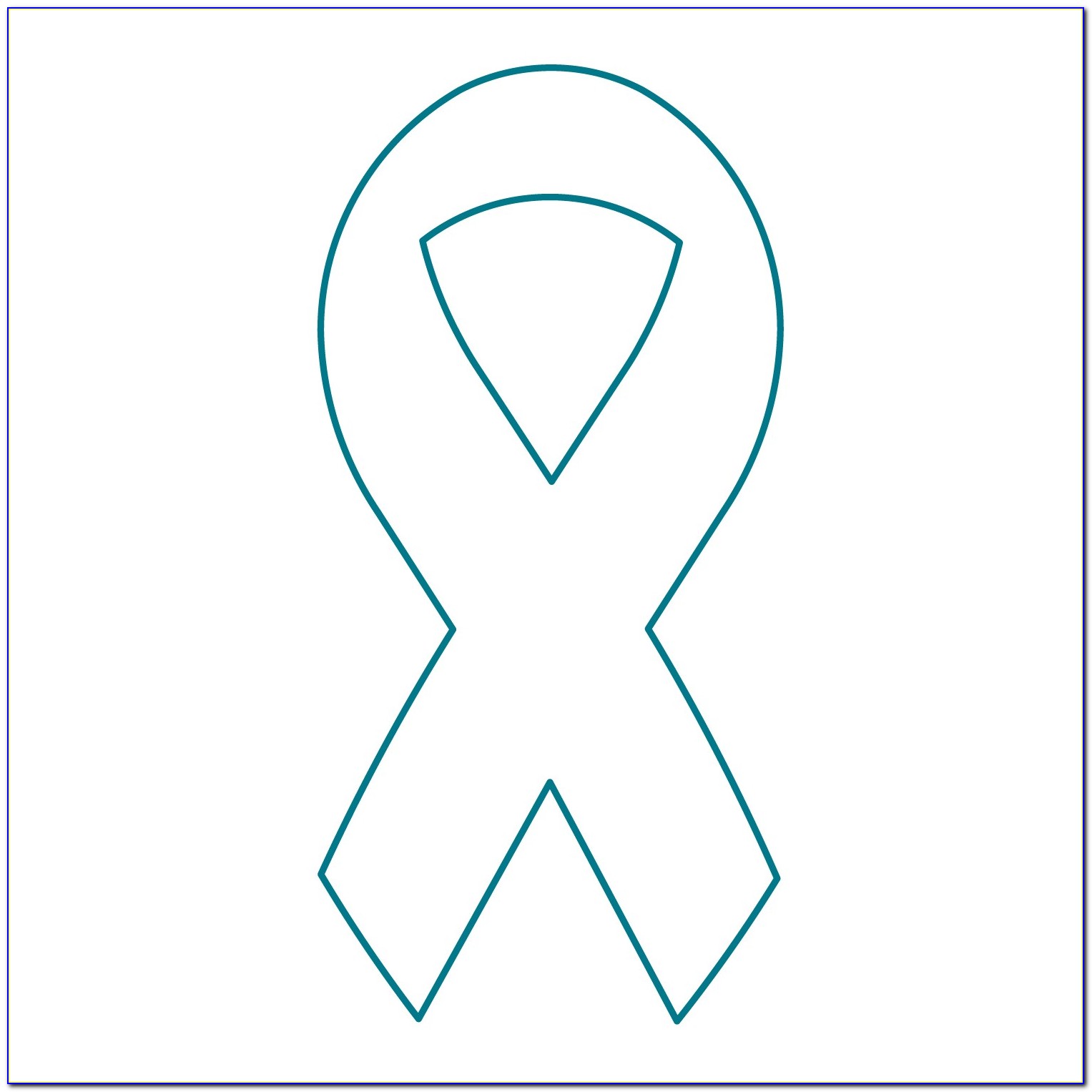 Printable Breast Cancer Ribbon Template