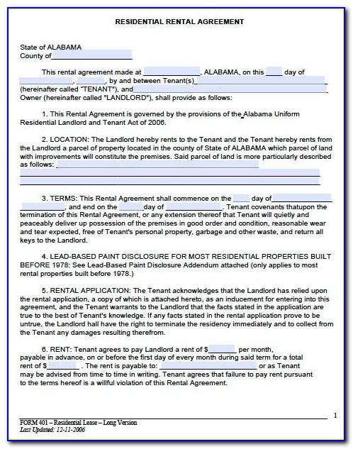 Printable Commercial Lease Agreement Form