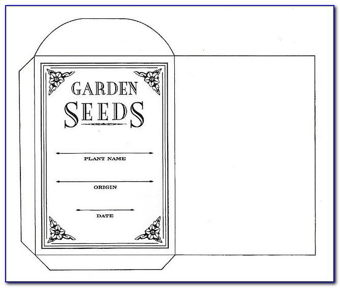 Printable Seed Envelope Template