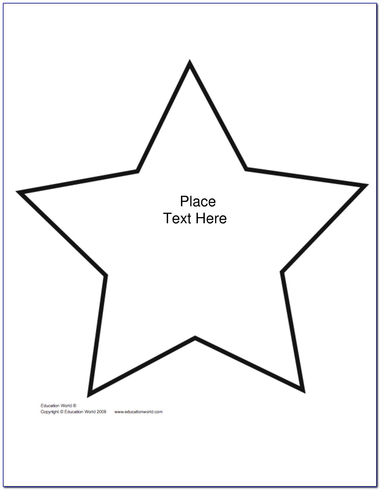Printable Star Stencil For Painting