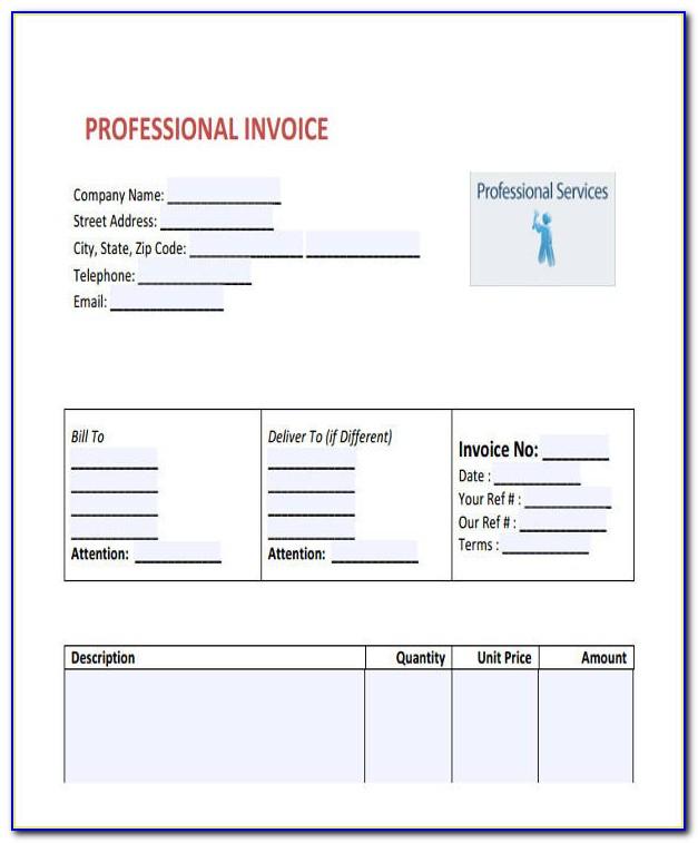 Professional Invoice Template Download
