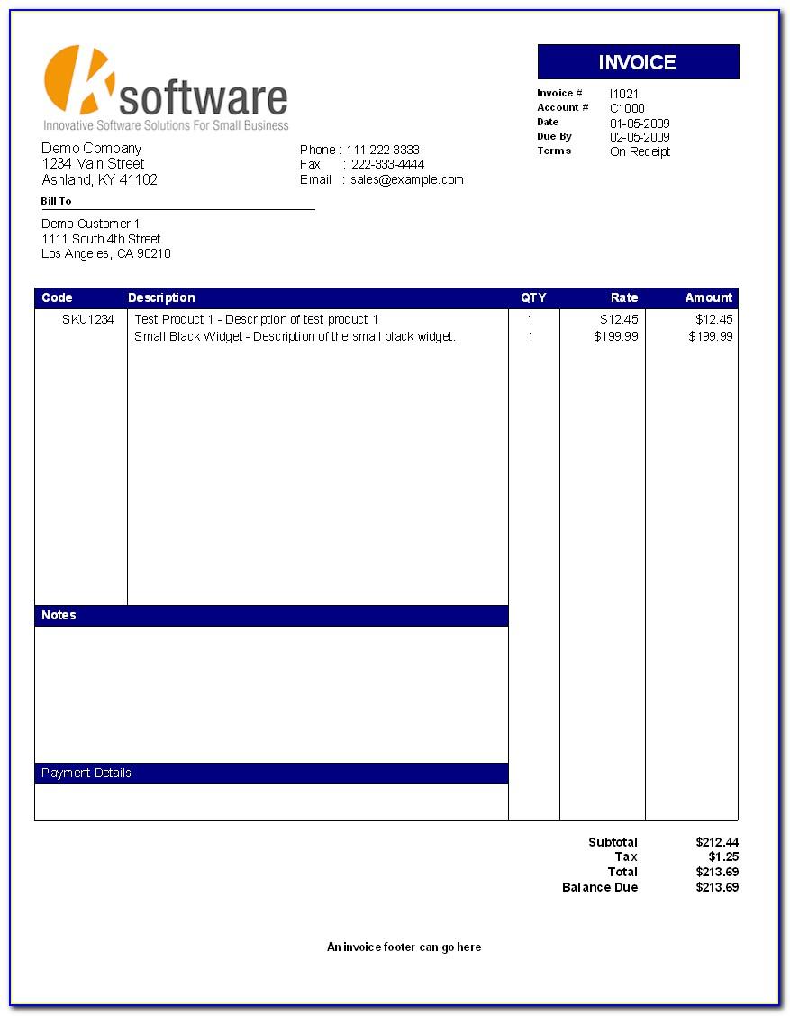 Professional Invoice Template Psd