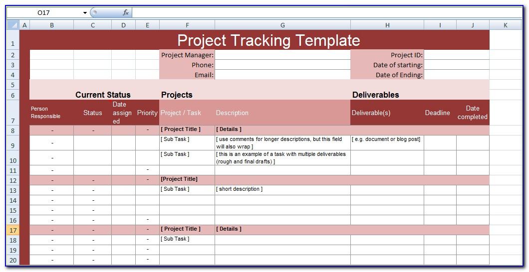 Project Issue Tracker Excel Template