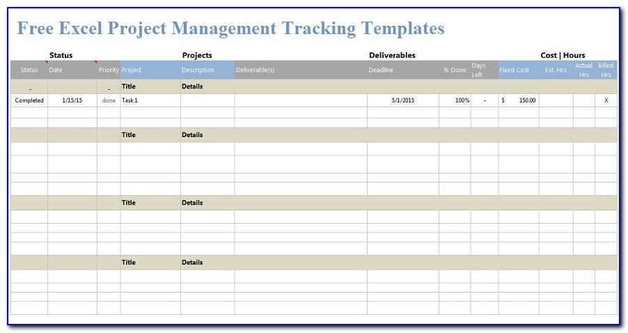 Project Management Timesheet Template Excel