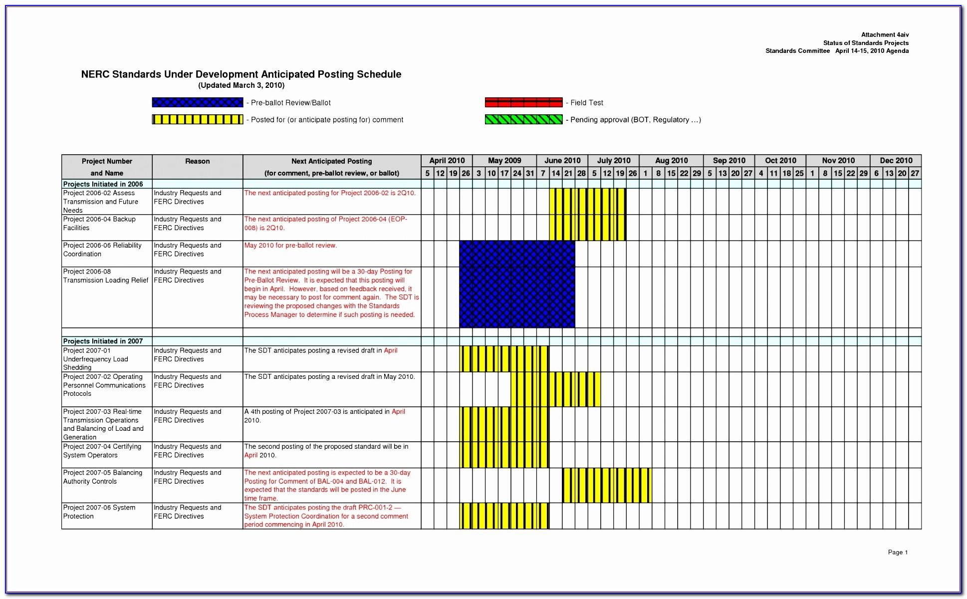 Project Planning Template Excel