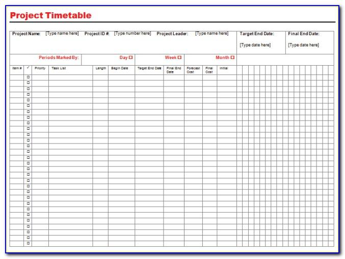 Project Tracker Template Excel 2010