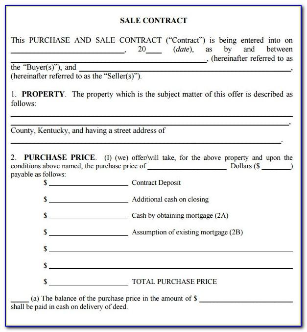 Property Sale Contract Form Qld