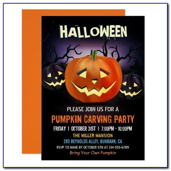 Pumpkin Birthday Party Invitation Template