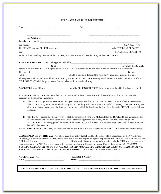 Purchase Agreement Template Car