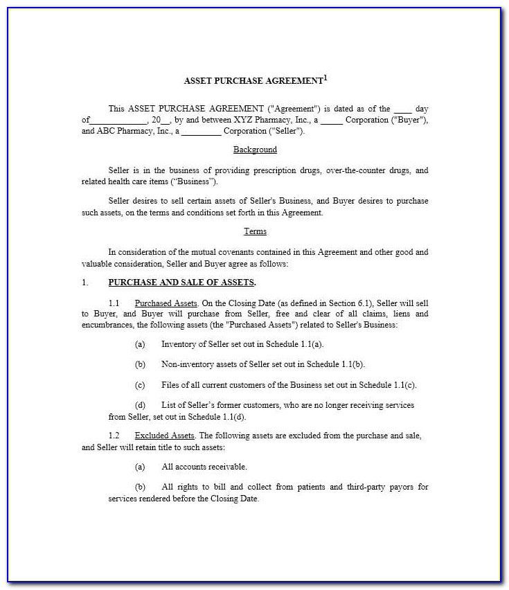 Purchase And Sale Agreement Template Nova Scotia