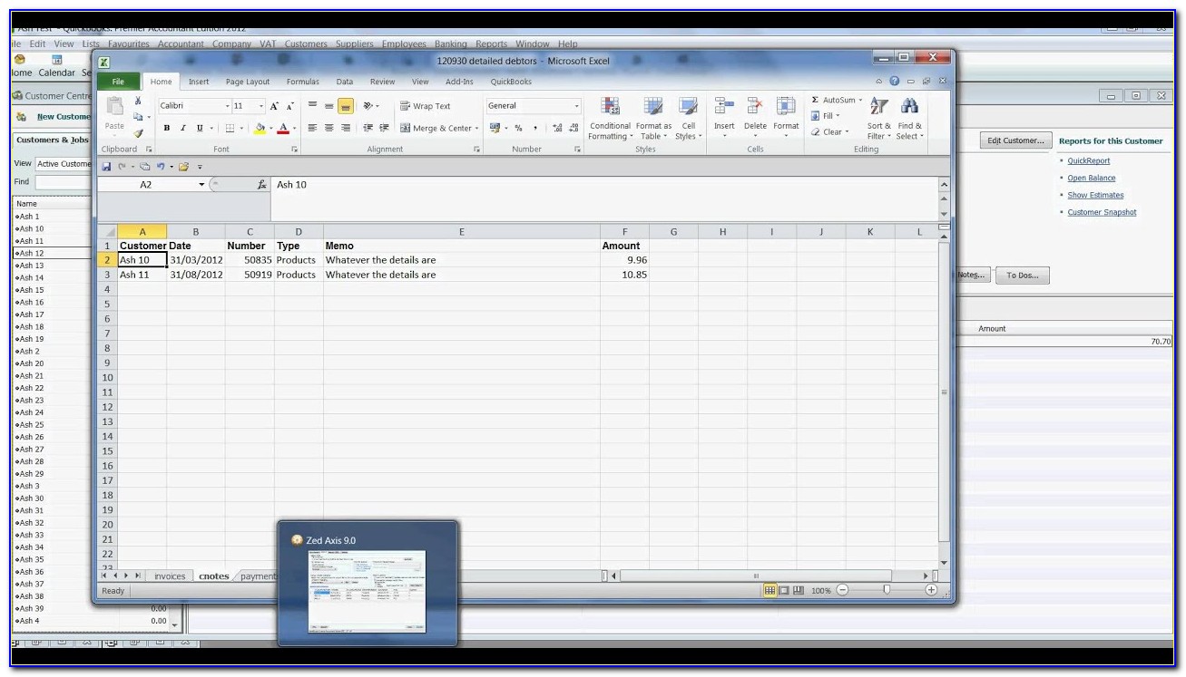 Quickbooks Desktop Export Invoice Template