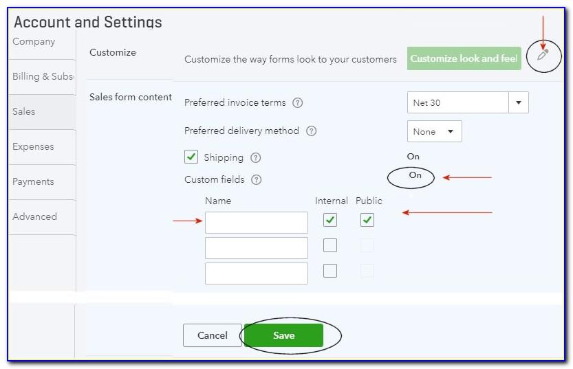 Quickbooks Online Customize Invoice Columns