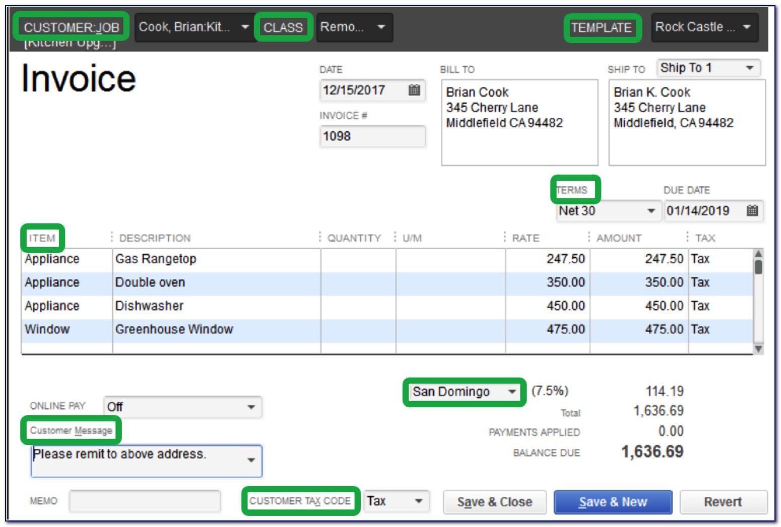 Quickbooks Online Customize Invoice Numbers