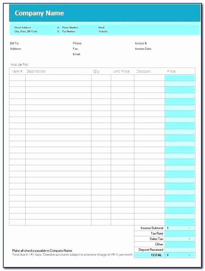 Quickbooks Online Sample Invoice