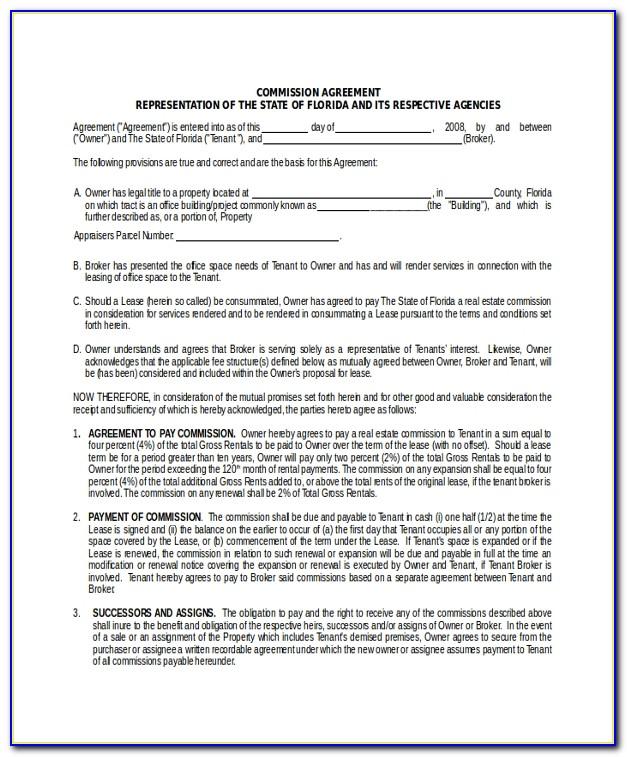 Real Estate Commission Agreement Template New York