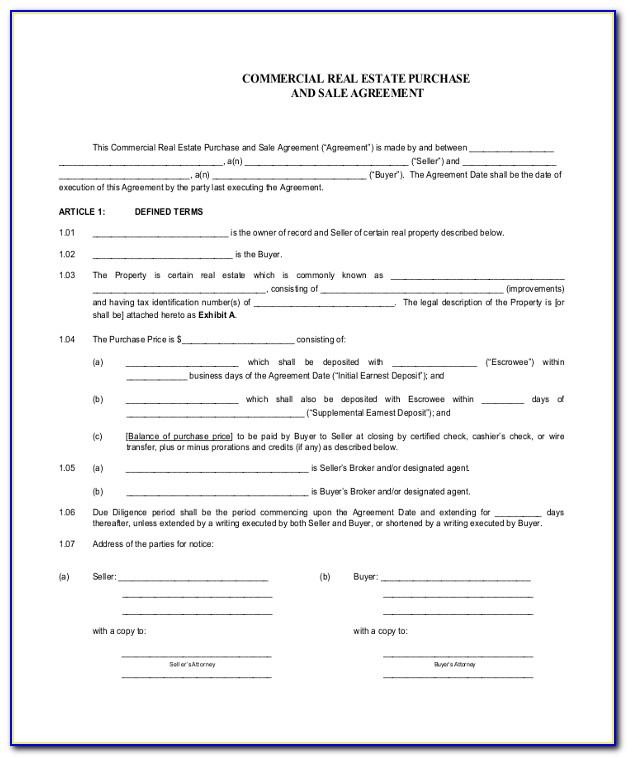 Real Estate Contract Forms Tennessee