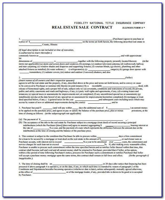 Real Estate Contract Template Oklahoma