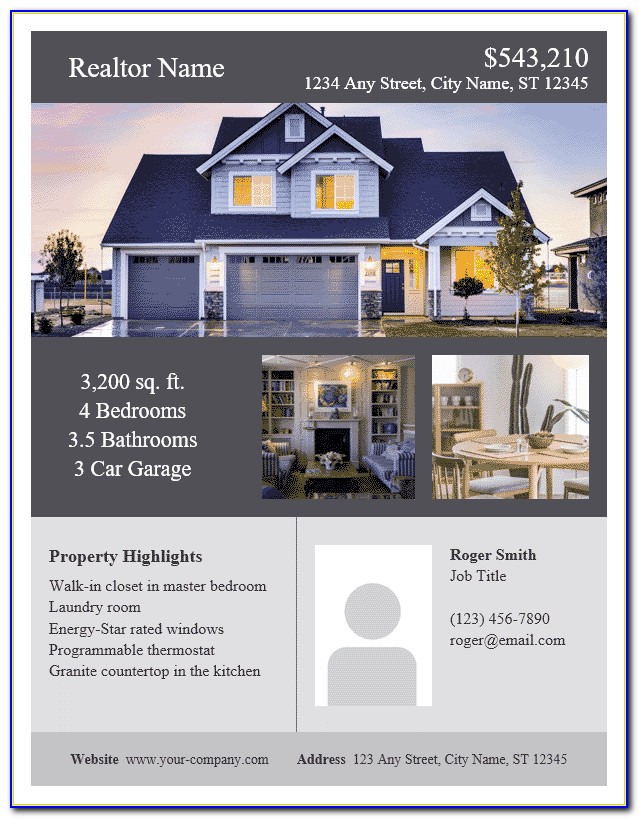 Real Estate Flyer Template Free Psd