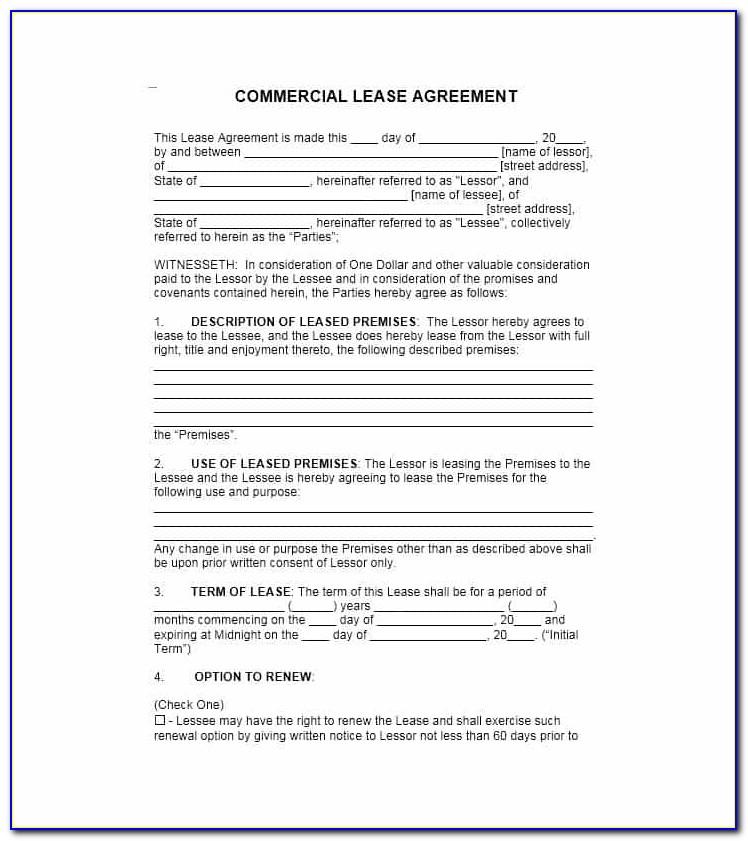 Commercial Property Lease Template Uk