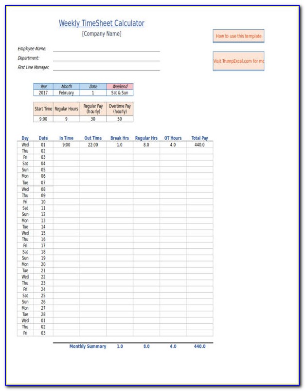 Excel Payroll Template 2019 Canada