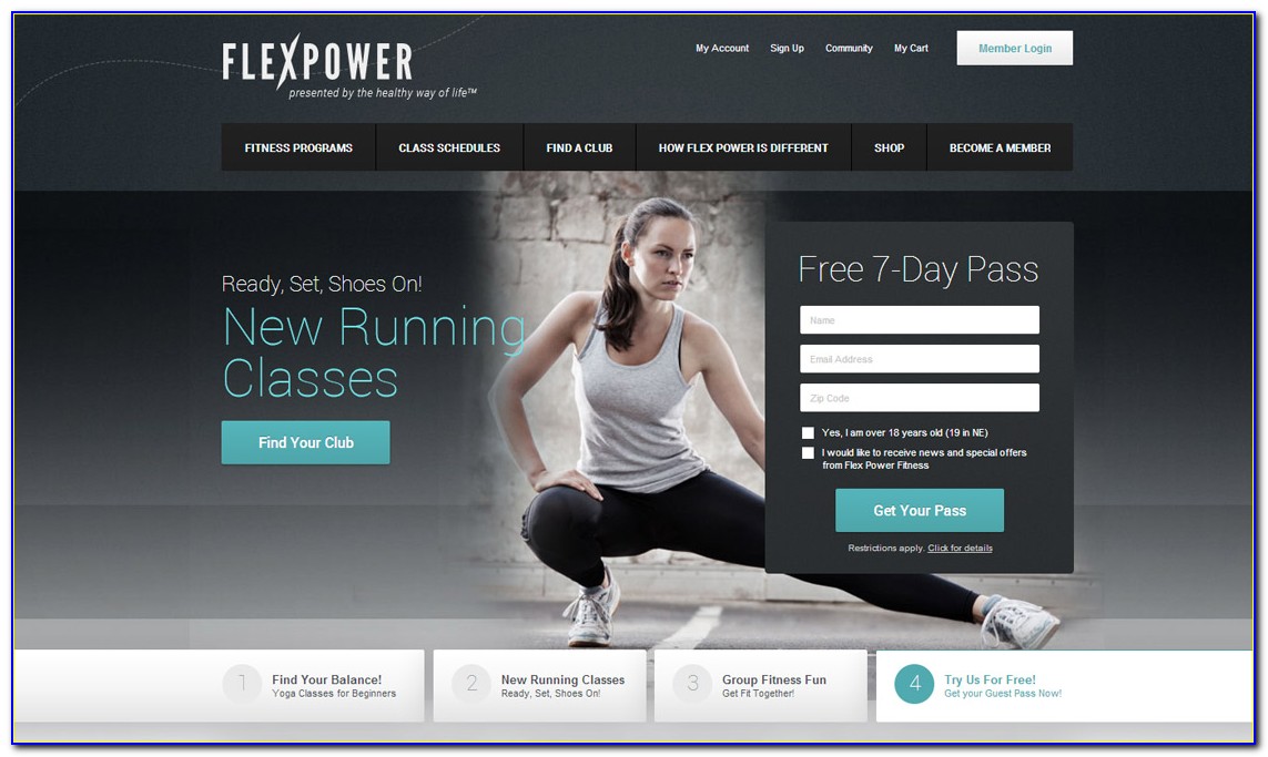 Fitness Trainer Website Templates Free