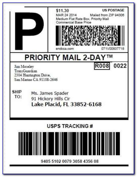 Free Online Shipping Label Template